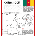 Cameroon - Introductory Geography Worksheet