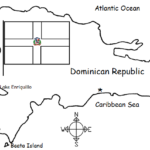 Dominican Republic - Printable handout with map and flag