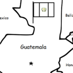 Guatemala - printable handout with map and flag