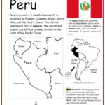 Peru - Introductory Geography Worksheet