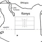 Kenya - Printable handout with map and flag
