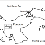 Panama - Printable handouts with map and flag