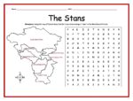 The Stans Printable Word Search Puzzle Activity with Map