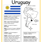 Uruguay - printable handout with map and flag