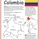 Colombia - Introductory Geography Worksheet