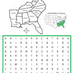 Southeast Region of the United States Printable Map