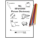 Spanish Printable Picture Dictionary and Coloring Book for Beginners