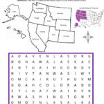 Western Region of the United States Printable with map